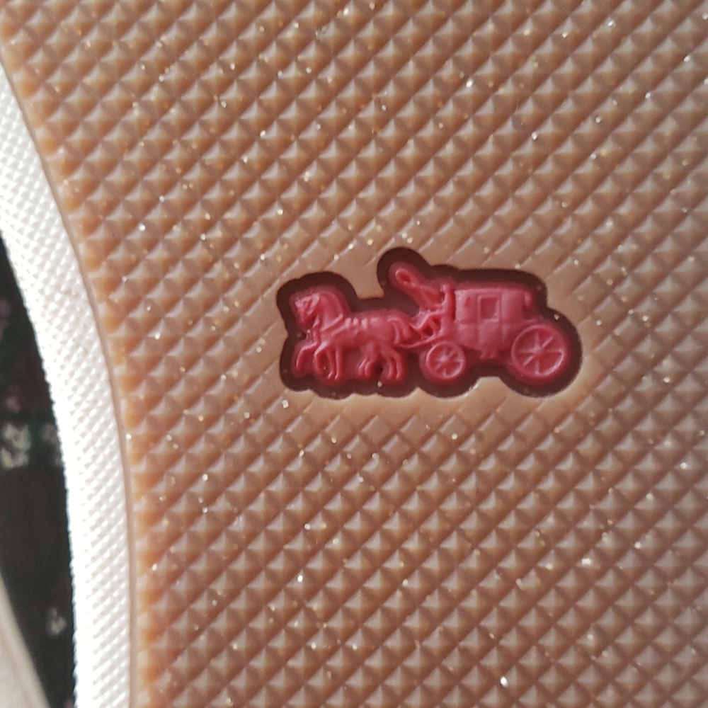 Coach Floral Brown Tan Shoes - Picture 5 of 5